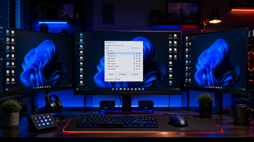 DesktopOK Multi Monitor Setup Guide
