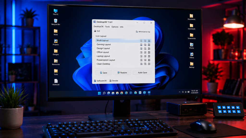 How to Save and Restore Desktop Icons With DesktopOK