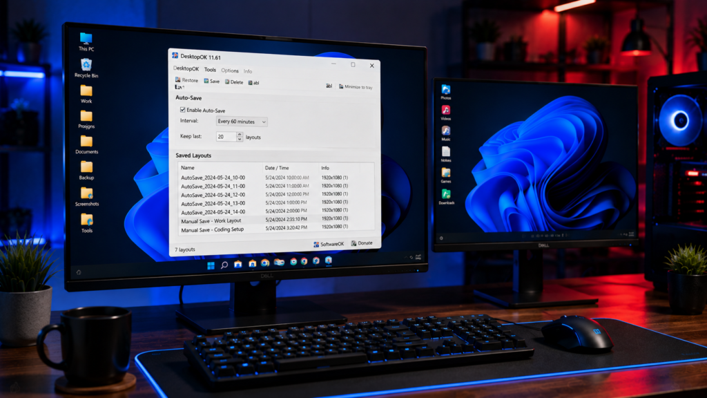 DesktopOK Auto Save Feature Explained