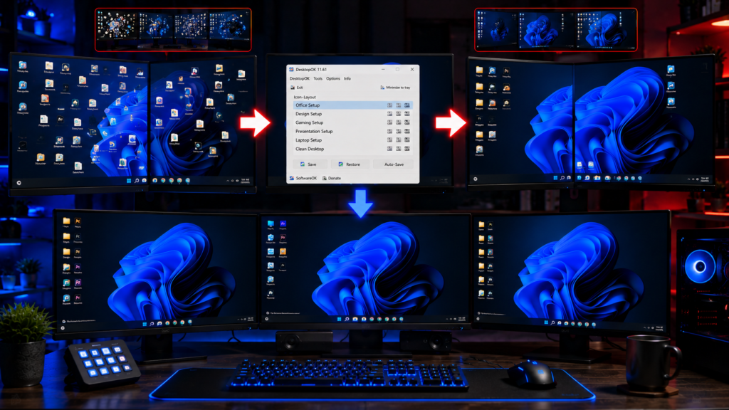 DesktopOK Multi Monitor Setup Guide for Windows Users