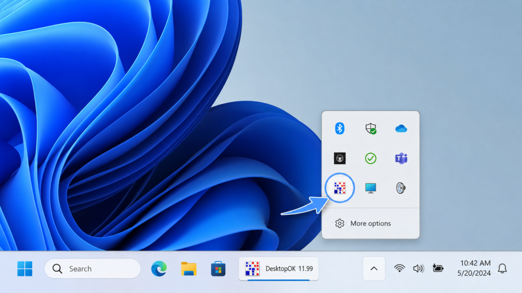 desktopok-running-system-tray.webp